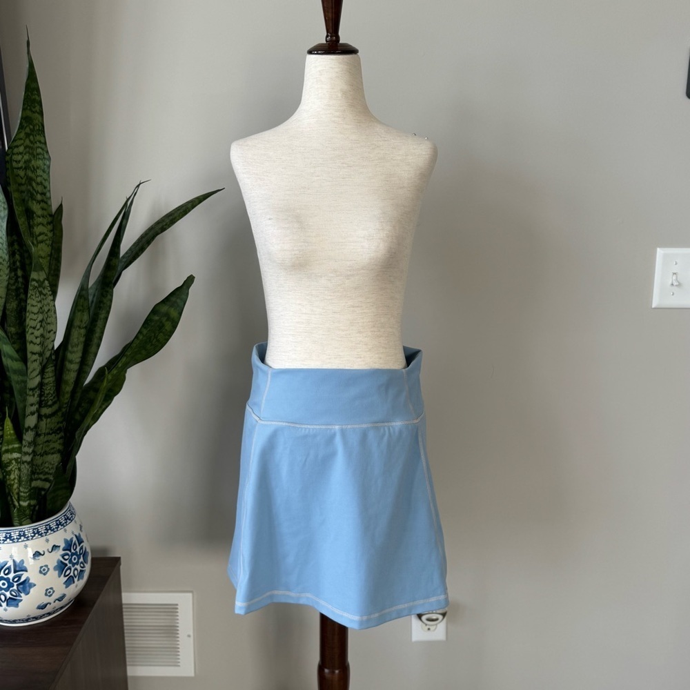 J. Crew CloudStretch high-rise sports Skort skirt - Baby Blue - Picture 6 of 10